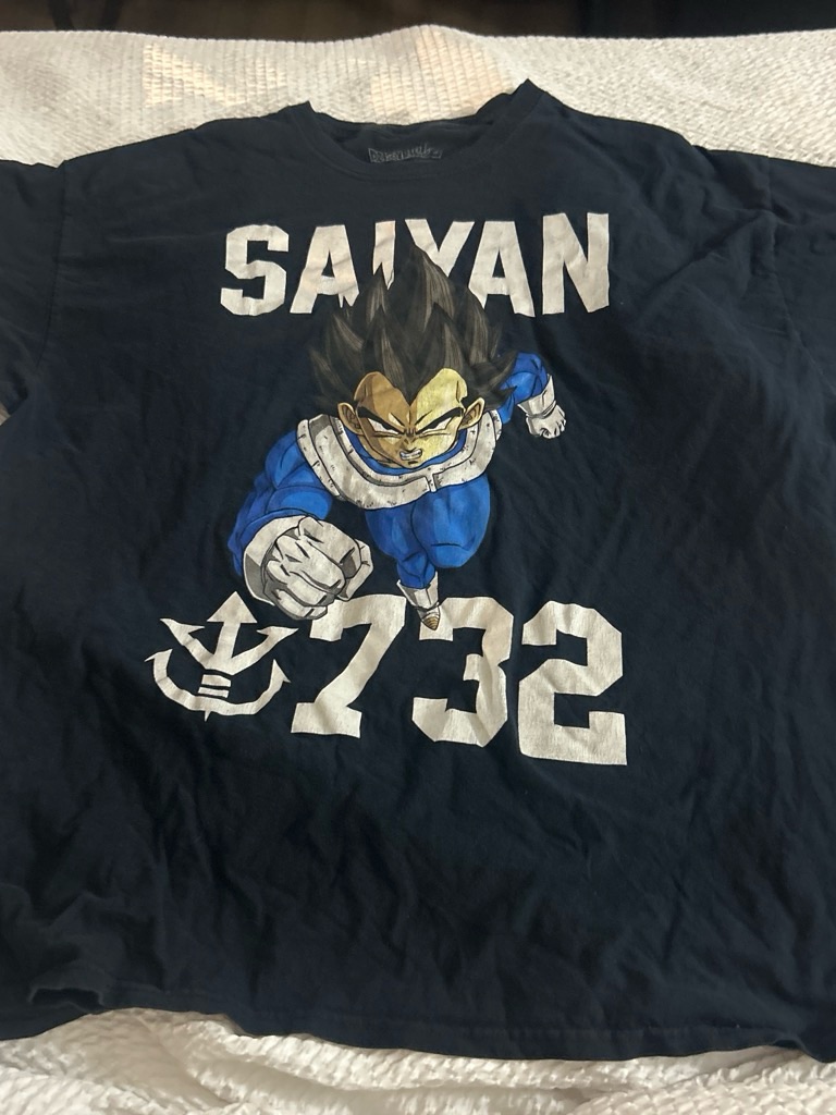 Saiyan Graphic Short Sleeve Tee - Navy